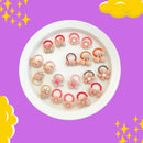 Kit 50 Elásticos de Cabelo Infantis