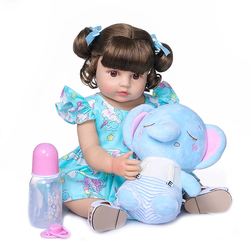 Bebê Reborn Menina Realista Corpo de Silicone