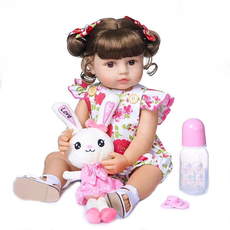 Bebê Reborn Menina Realista Corpo de Silicone
