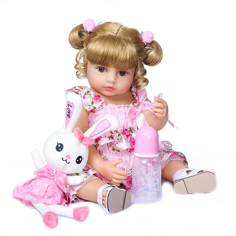 Bebê Reborn Menina Realista Corpo de Silicone