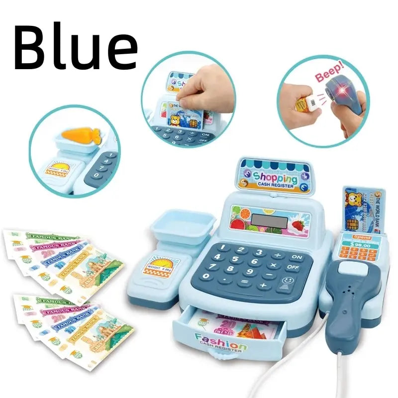 Caixa Registradora Infantil Eletrônica com Luz e Som
