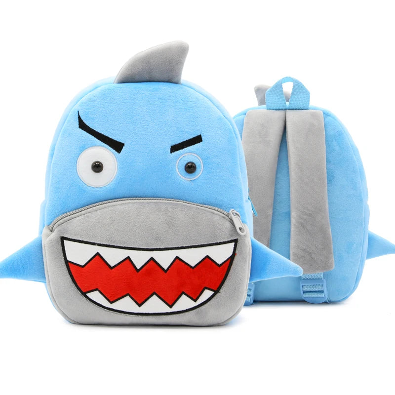 Mochila Infantil de Pelúcia Animais Fofos - Ideal para Creche, Pré-Escola e Passeios