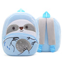 Mochila Infantil de Pelúcia Animais Fofos - Ideal para Creche, Pré-Escola e Passeios
