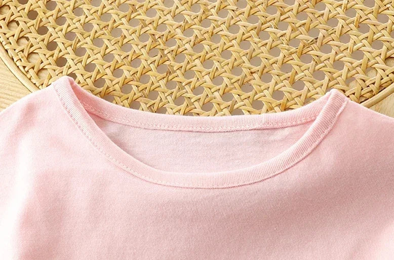 Camiseta Manga Longa Infantil Básica 100% Algodão