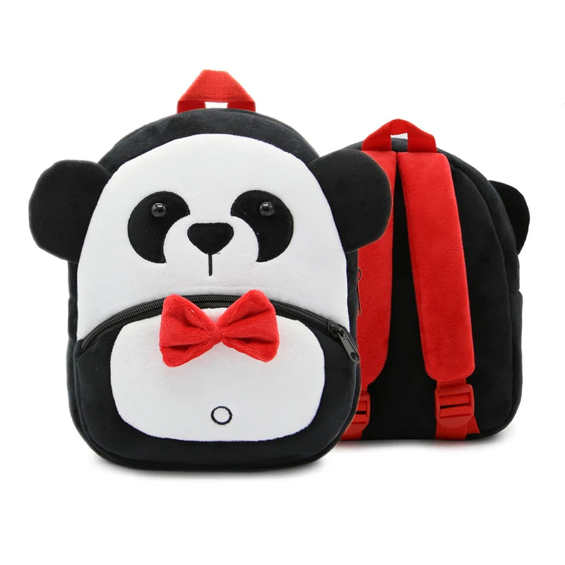 Mochila Infantil de Pelúcia Animais Fofos - Ideal para Creche, Pré-Escola e Passeios