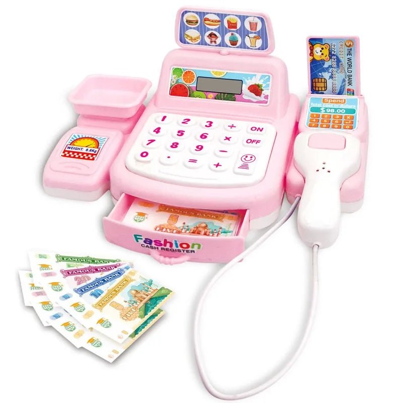 Caixa Registradora Infantil Eletrônica com Luz e Som