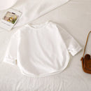 Camiseta Manga Longa Infantil Básica 100% Algodão