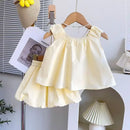 Conjunto Infantil para Meninas com Aplicação de Flores 3D