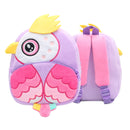 Mochila Infantil de Pelúcia Animais Fofos - Ideal para Creche, Pré-Escola e Passeios