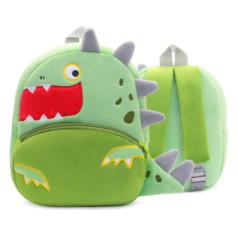 Mochila Infantil de Pelúcia Animais Fofos - Ideal para Creche, Pré-Escola e Passeios