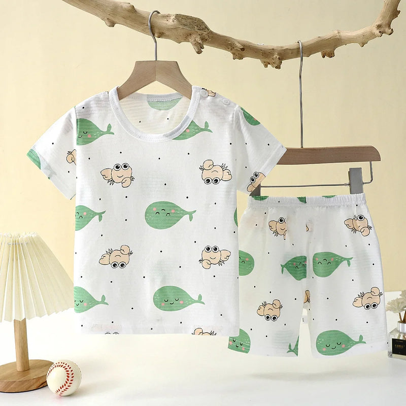 Pijama Infantil de Verão Manga Curta